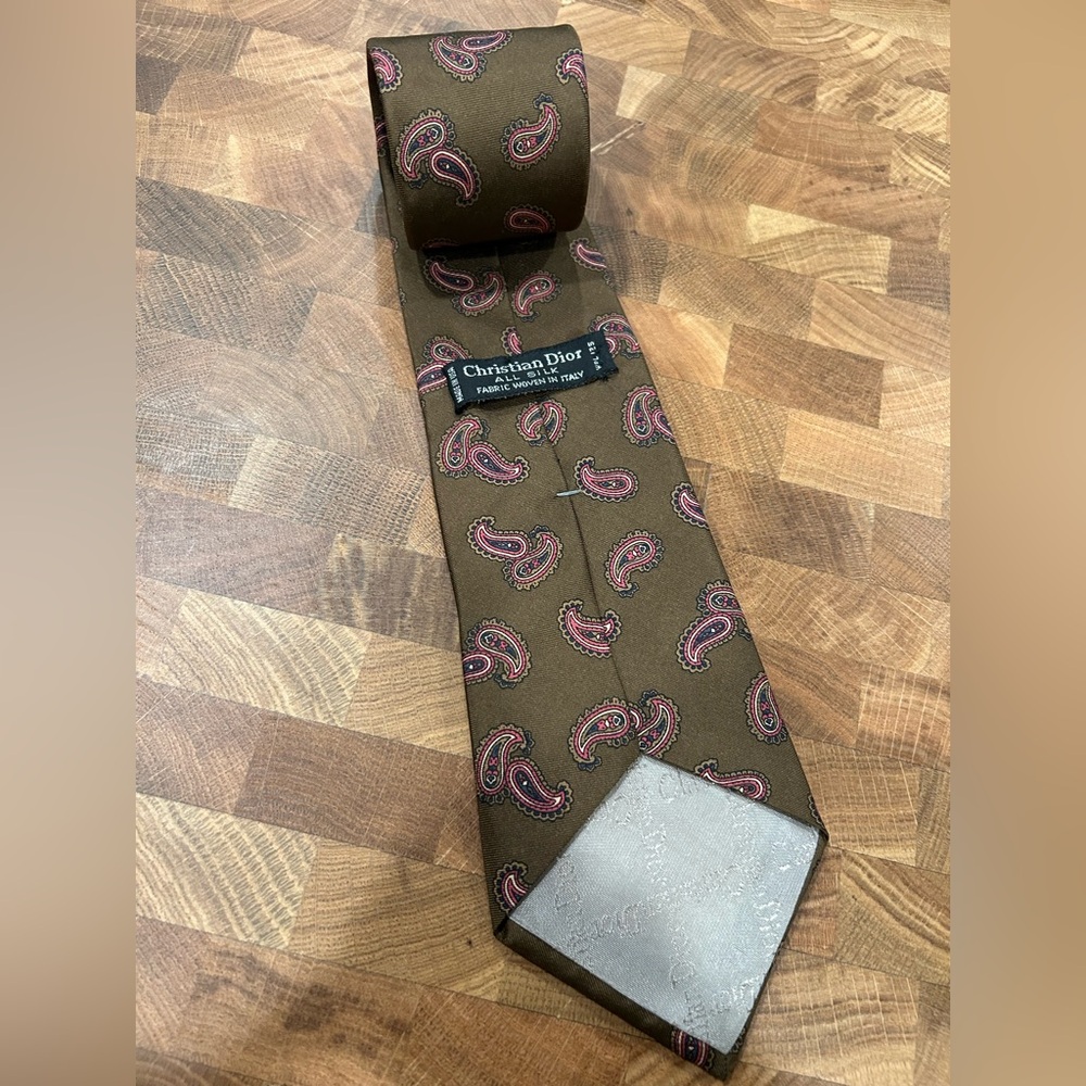 Christian Dior Men’s Silk Tie – Made in Italy